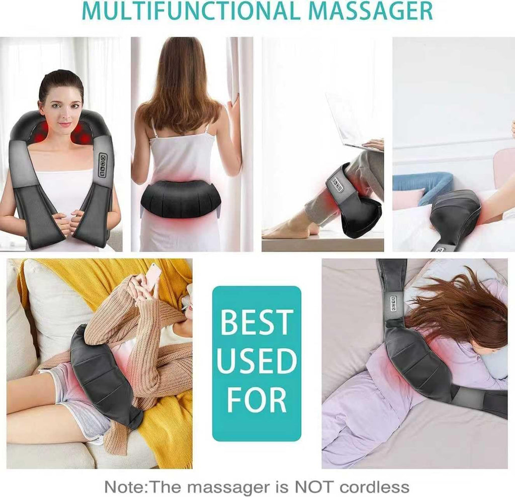 Neck Massager with Heat, Back Massager Shiatsu Massager Deep Tissue Kneading Neck and Shoulder Massage, Electric Massage Gift Ideas for Christmas, Mother'S Day, Father'S Day, Birthday