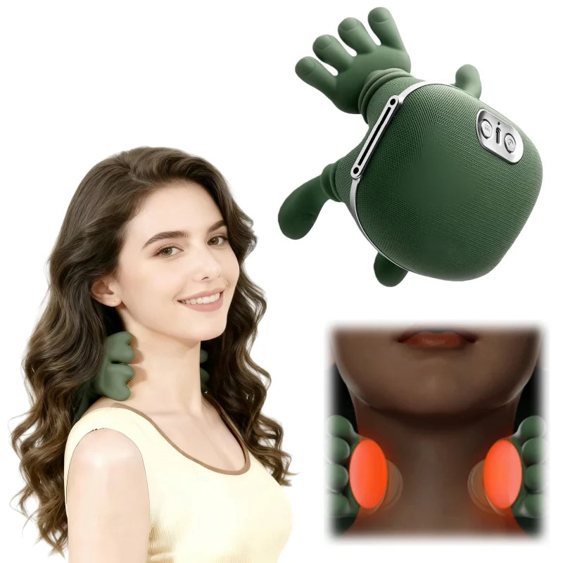 Neck Massager 2025 Electric Shoulder & Cervical Massage Deep Tissue Body Massager Almost Real Person Massager