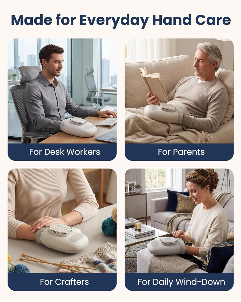 Hand Massager with Heat and Compression for Arthritis Carpal Tunnel