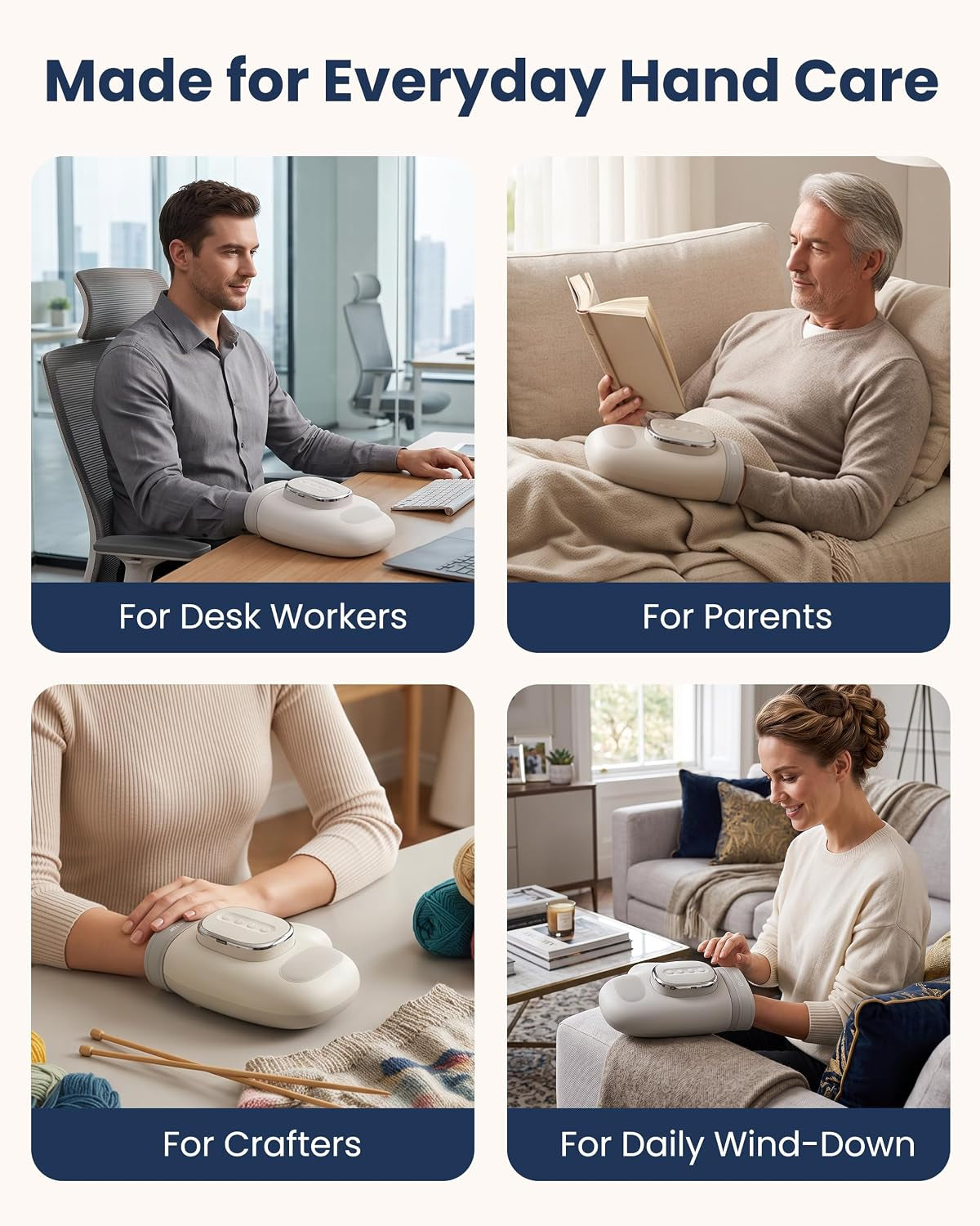 Hand Massager with Heat and Compression for Arthritis Carpal Tunnel