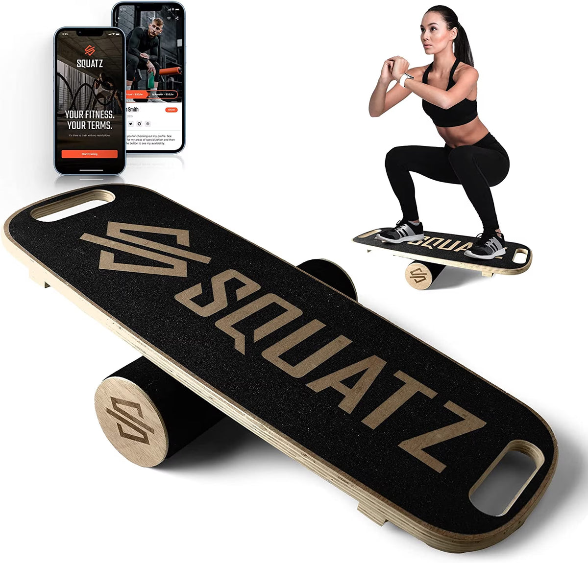 Wooden Balance Board, Standing Desk anti Fatigue Mat Exercise Equipment