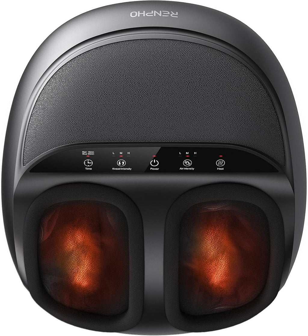 Full Foot Massager with Heat, Deep Shiatsu for Plantar Fasciitis