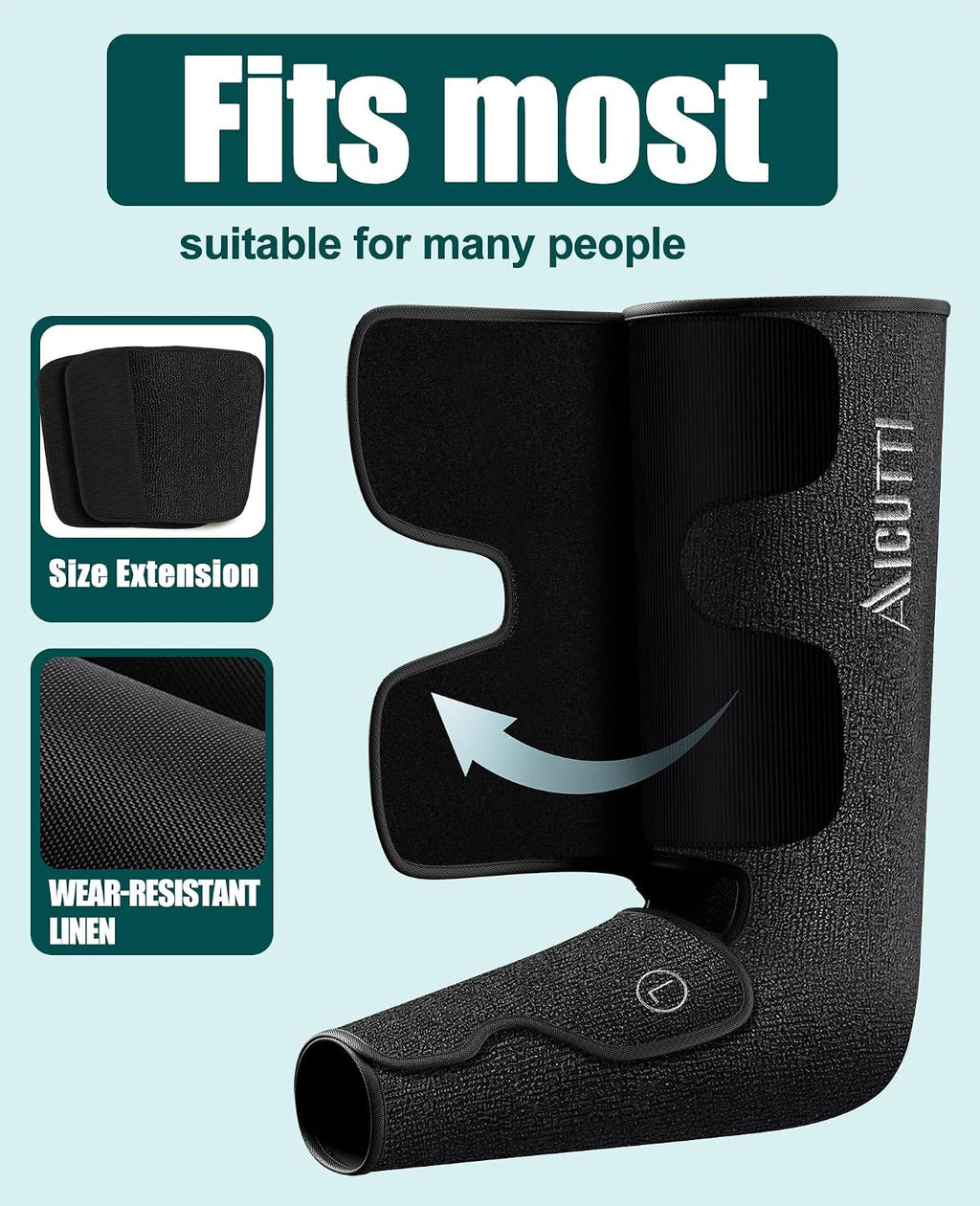Air Compression Full Leg Massager with Heat - Gifts for Men Women Mom Dad