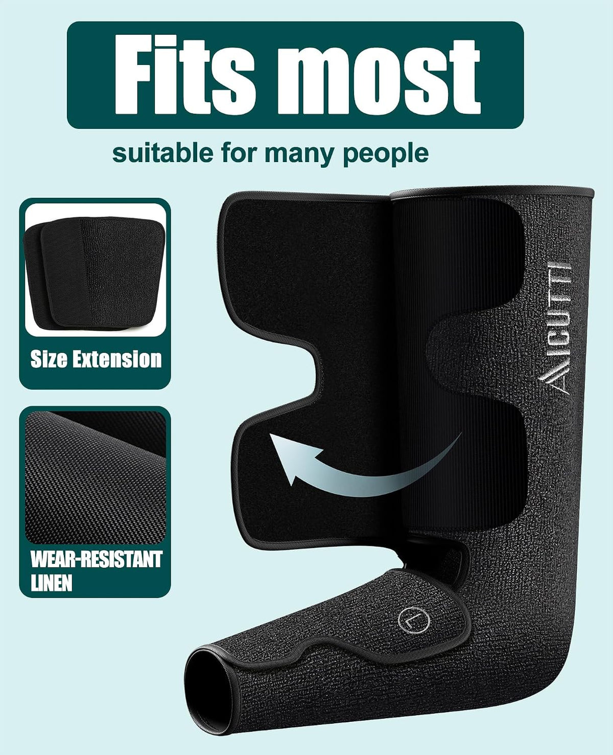 Air Compression Full Leg Massager with Heat - Gifts for Men Women Mom Dad