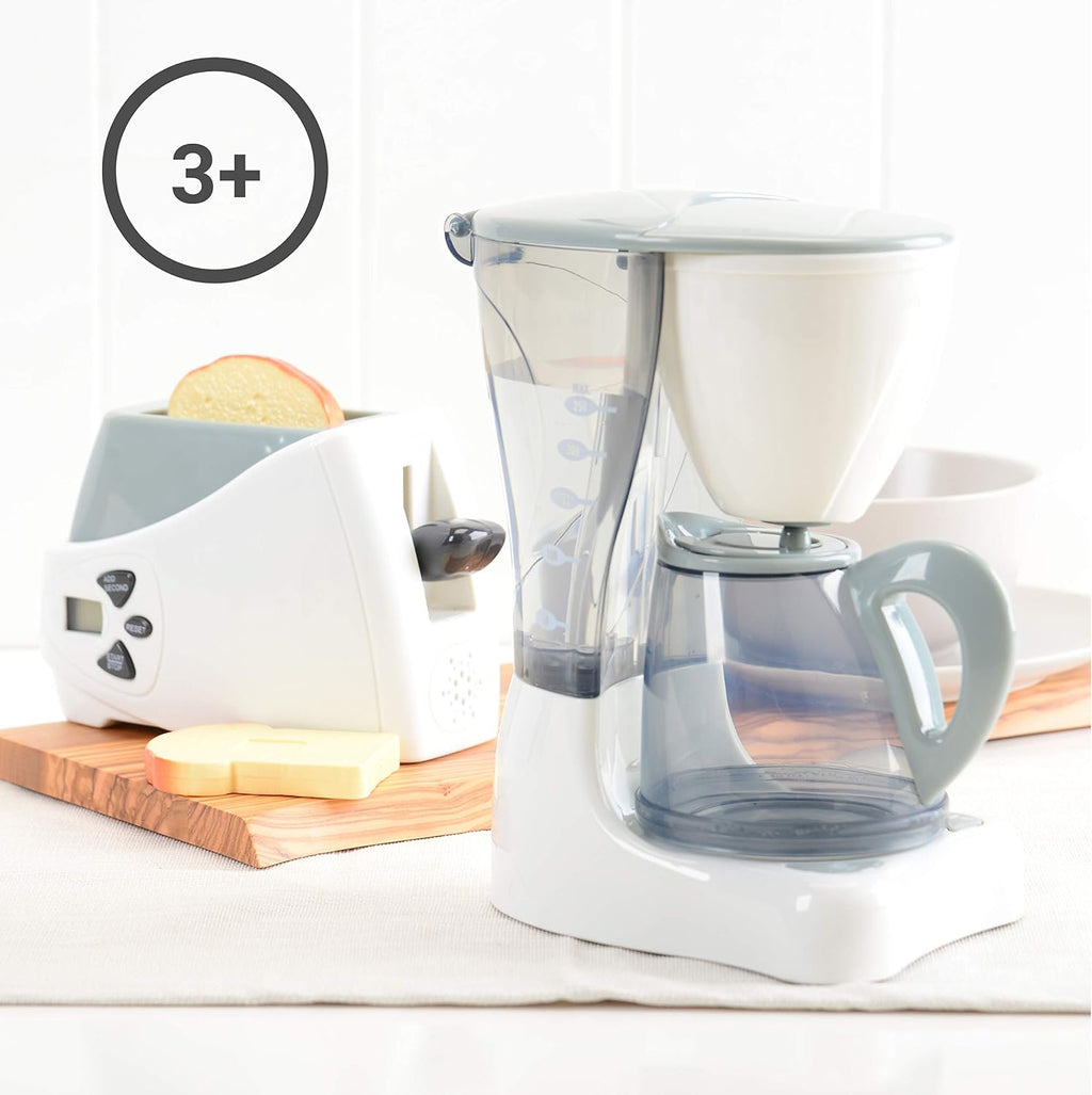 Coffee Maker Toy and Play Toaster with Pop up Toast, Developmental Toddler Toys, Ages 3 Years and Up