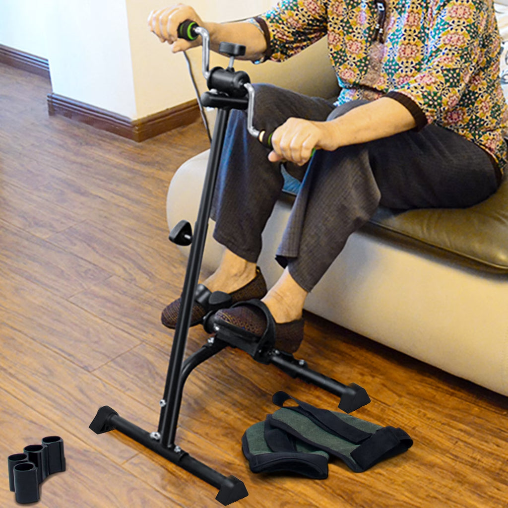 Elderly Exercise Bike, Pedal Exerciser Bike, Hand Arm Leg and Knee Fitness Machine, Height Adjustable Fitness Equipment for Total Body, Home Exercise Equipment for Elderly