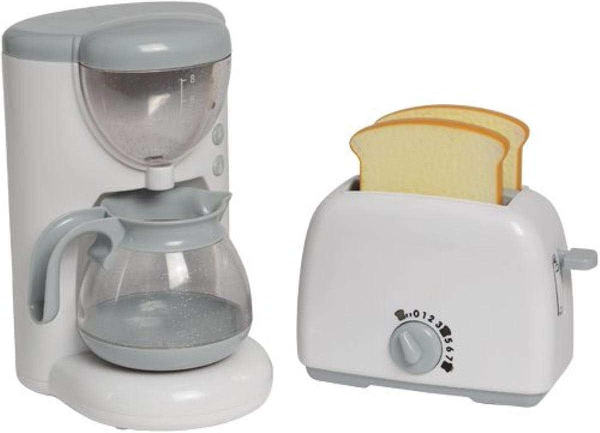 Coffee Maker Toy and Play Toaster with Pop up Toast, Developmental Toddler Toys, Ages 3 Years and Up