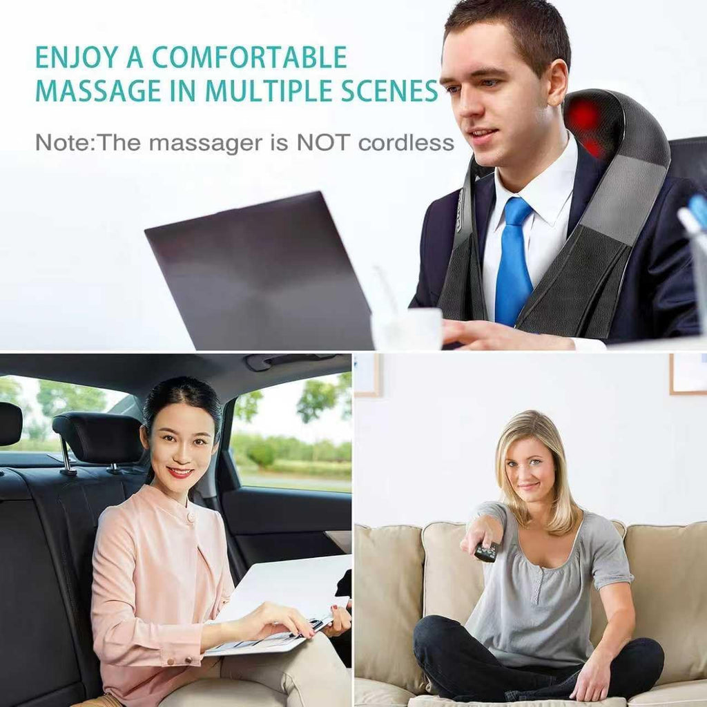 Neck Massager with Heat, Back Massager Shiatsu Massager Deep Tissue Kneading Neck and Shoulder Massage, Electric Massage Gift Ideas for Christmas, Mother'S Day, Father'S Day, Birthday
