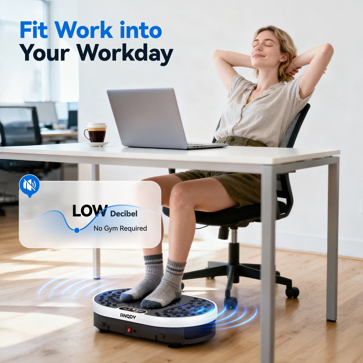 Vibration Plate Exercise Machine Vibrating Plate for Home Gym Exercise Equipment