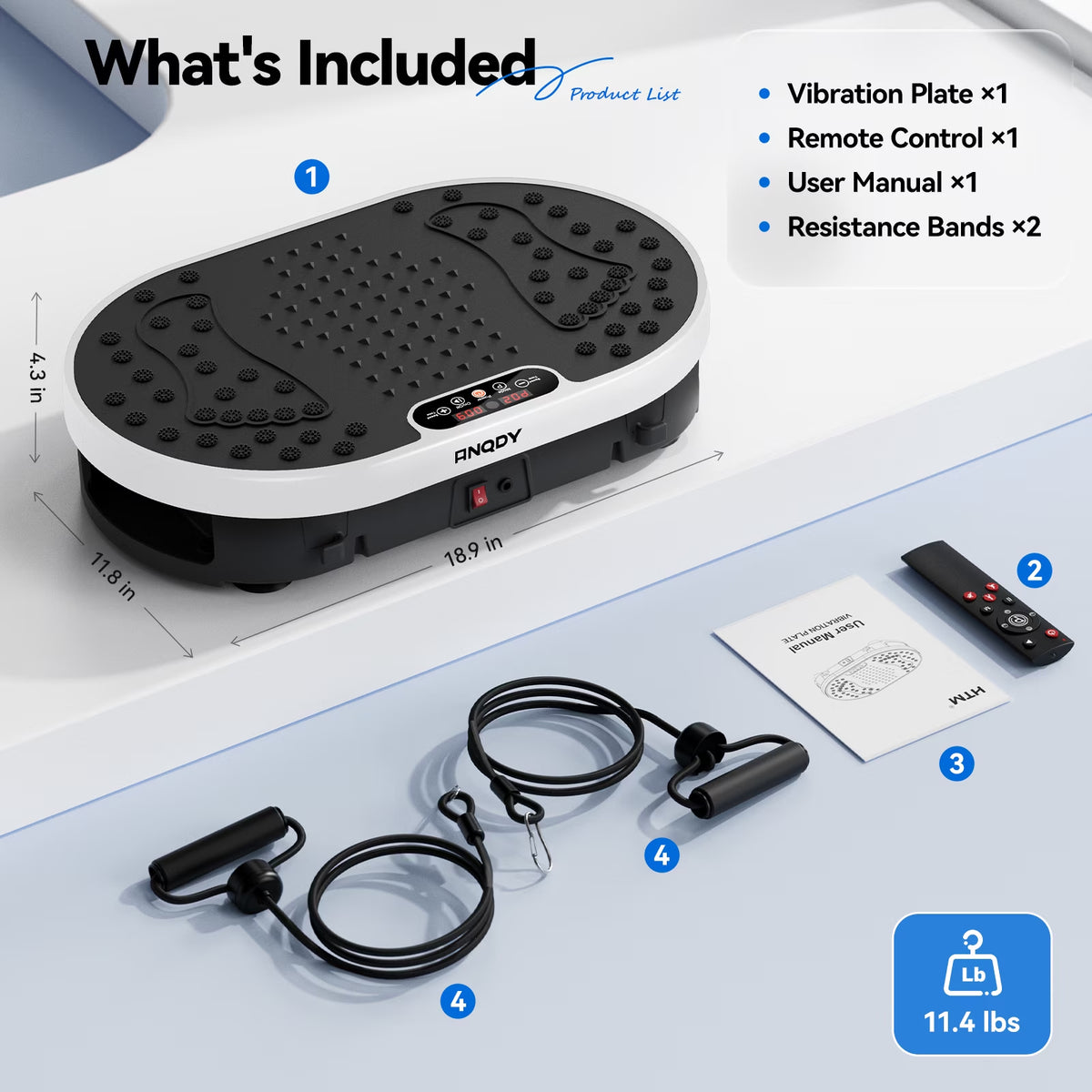Vibration Plate Exercise Machine Vibrating Plate for Home Gym Exercise Equipment