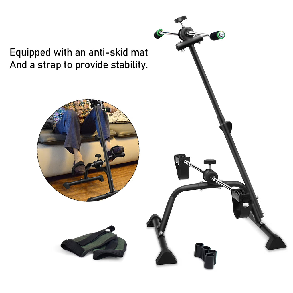 Elderly Exercise Bike, Pedal Exerciser Bike, Hand Arm Leg and Knee Fitness Machine, Height Adjustable Fitness Equipment for Total Body, Home Exercise Equipment for Elderly
