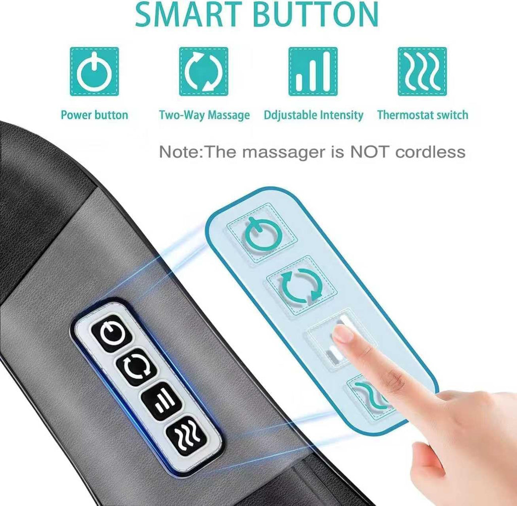 Neck Massager with Heat, Back Massager Shiatsu Massager Deep Tissue Kneading Neck and Shoulder Massage, Electric Massage Gift Ideas for Christmas, Mother'S Day, Father'S Day, Birthday