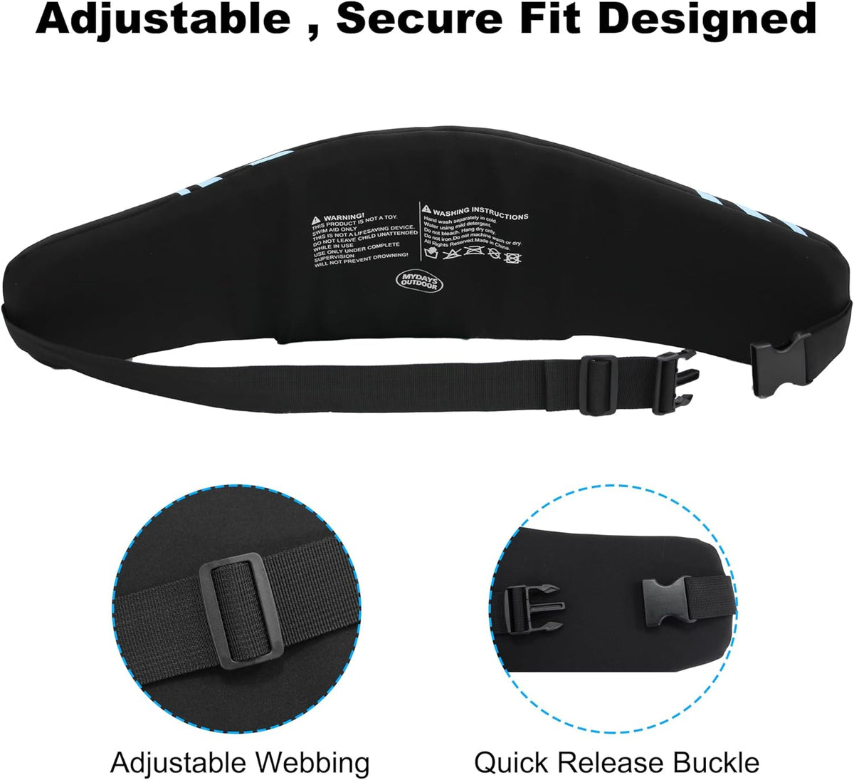 Flotation Swim Belt for Adults,Pool Exercise Equipment for Adults,Fitness Deluxe,Flotation Swimming Belt,Pool Weights for Water Exercise,Water Aerobic Equipment