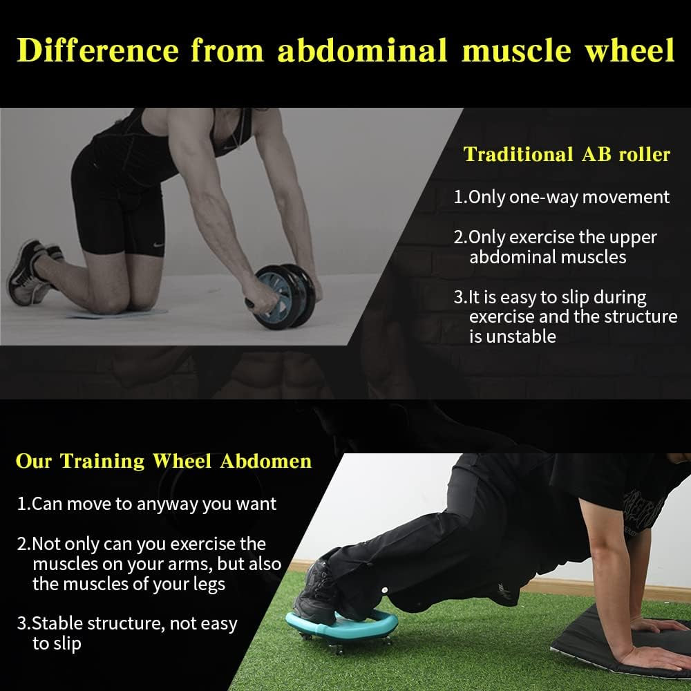 Ab Roller for Ab Workout, Ab Roller Wheel Exercise Equipment for Core Workout, Ab Wheel Roller for Home Gym, Ab Workout Equipment for Abdominal Exercise
