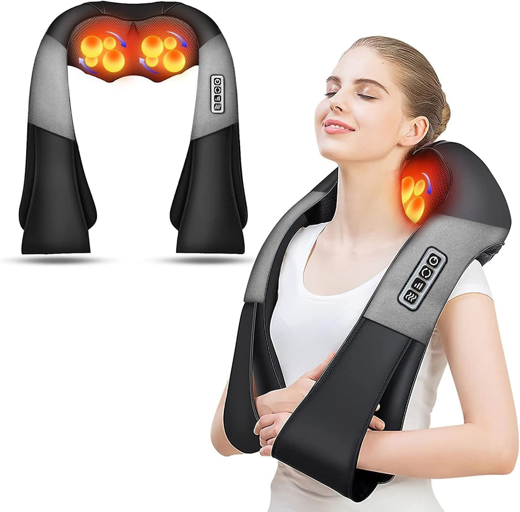 Neck Massager with Heat, Back Massager Shiatsu Massager Deep Tissue Kneading Neck and Shoulder Massage, Electric Massage Gift Ideas for Christmas, Mother'S Day, Father'S Day, Birthday